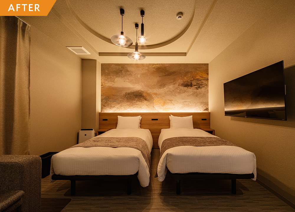 閉業したホテルを全面再生。観光地の中心で新たな宿泊施設として再出発。